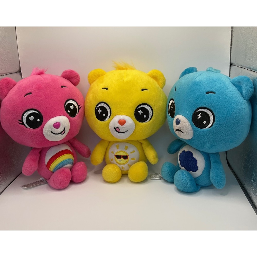 Care Bears Cutetiques Plush Lot Cheer Funshine Grumpy Bear 7 Inch Basic Fun 2022